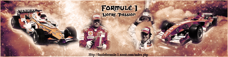 Formule 1 notre passion  Forum Index
